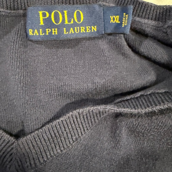 VTG Polo Ralph Lauren Navy Sweater Vest Size XXL. - Picture 4 of 6